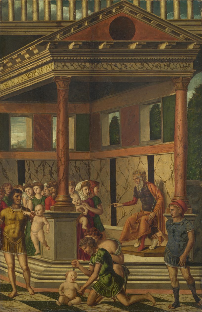 Hirodes ile Masumların Katliamı, yaklaşık 1510-1520 by Girolamo Mocetto