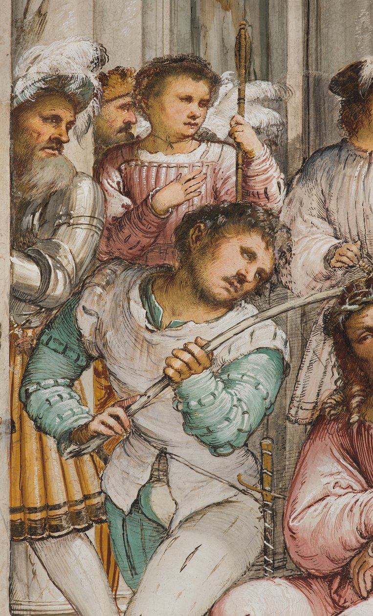 Orta Nef, Dördüncü Güney Açıklığı, Dikenlerin Taç Giymesi, Girolamo Romanino by Girolamo Romanino