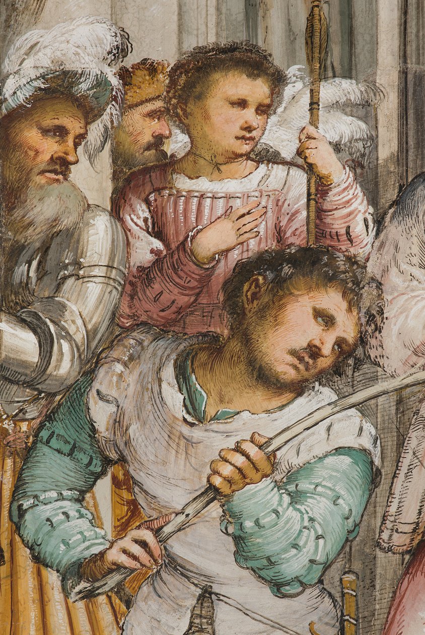 Orta Nef, Dördüncü Güney Açıklığı, Dikenlerin Taç Giymesi, Girolamo Romanino by Girolamo Romanino