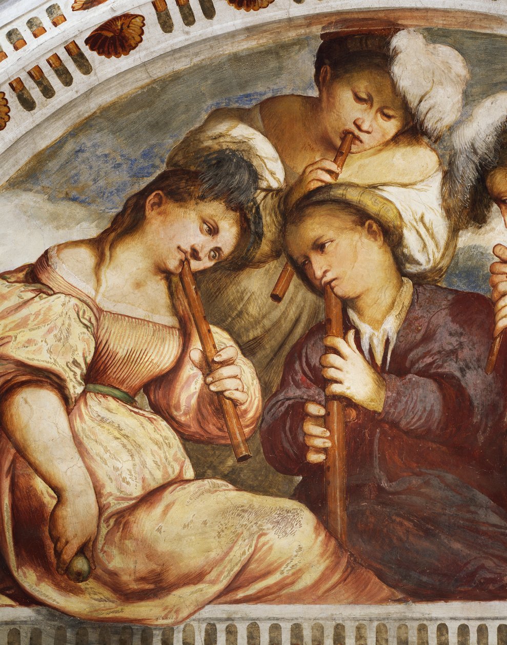 Konser, kaydedici dörtlüsü by Girolamo Romanino
