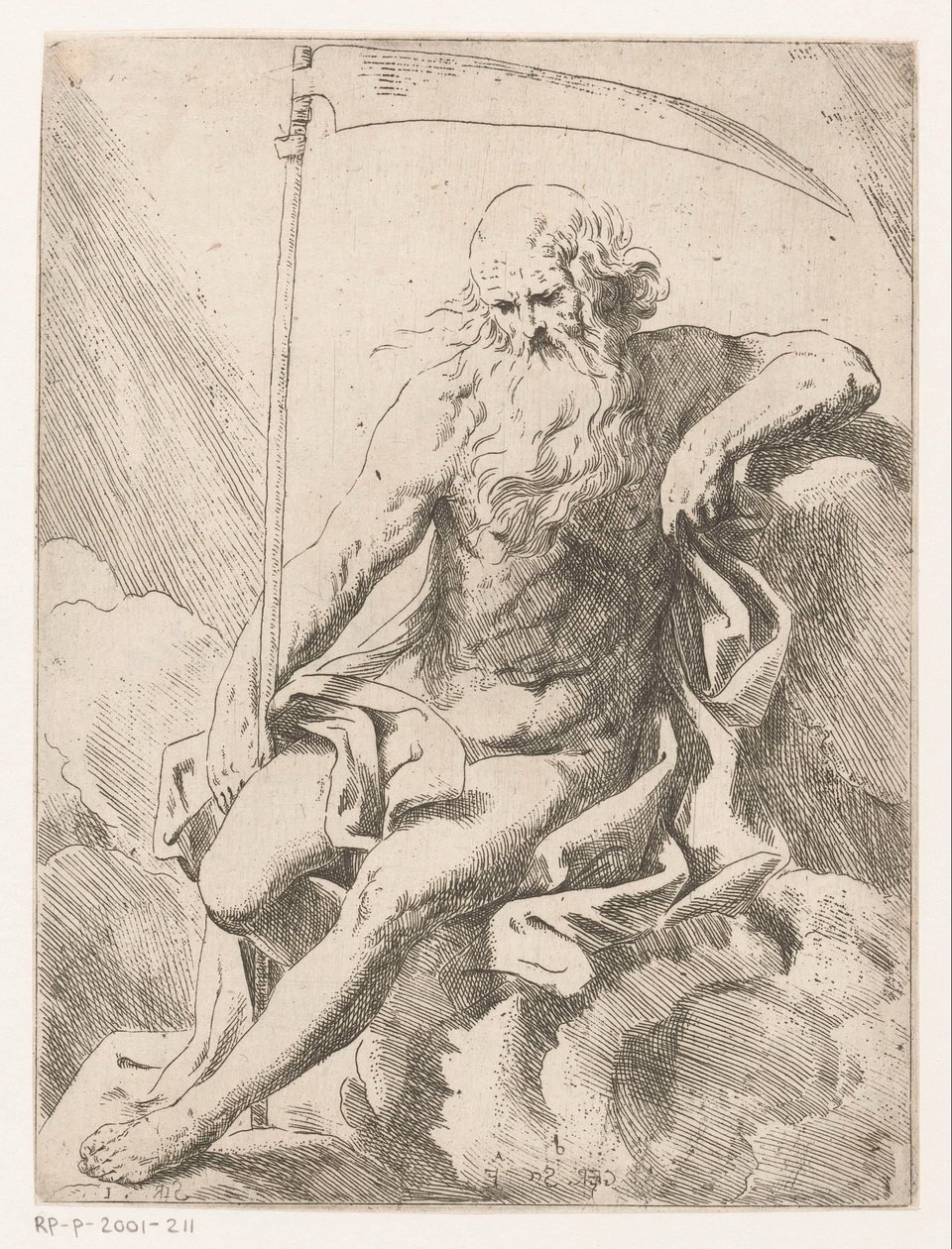 tırpan ile Satürn by Girolamo Scarselli