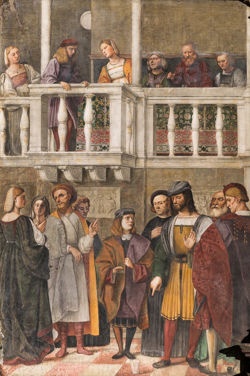 Cam Mucizesi, Azizler Okulu, Aziz Anthony Bazilikası (Aziz Bazilikası), Padua, İtalya by Girolamo Tessari