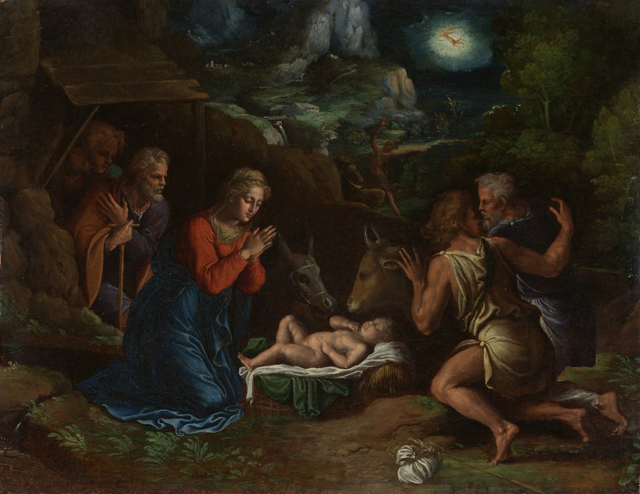 Çobanların Tapınması, M.Ö. 1535-40. by Girolamo da Carpi