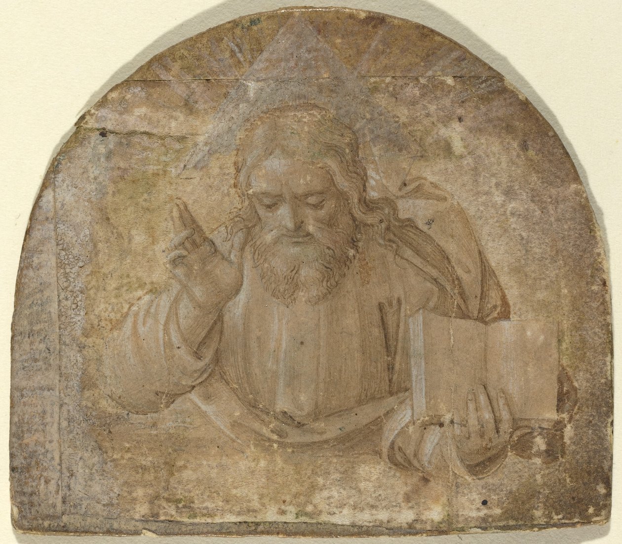 Sağ Eli Bereketle Kalkmış Baba Tanrı by Girolamo dai Libri