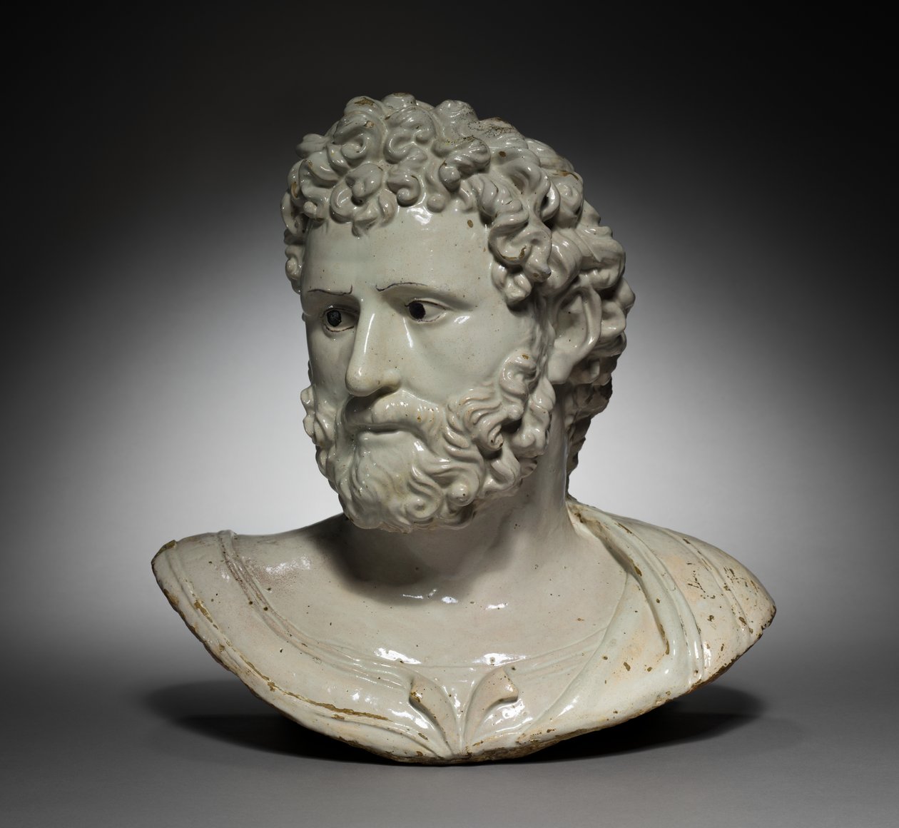 Klasik Bir Kahramanın veya İmparatorun Büstü by Girolamo della Robbia
