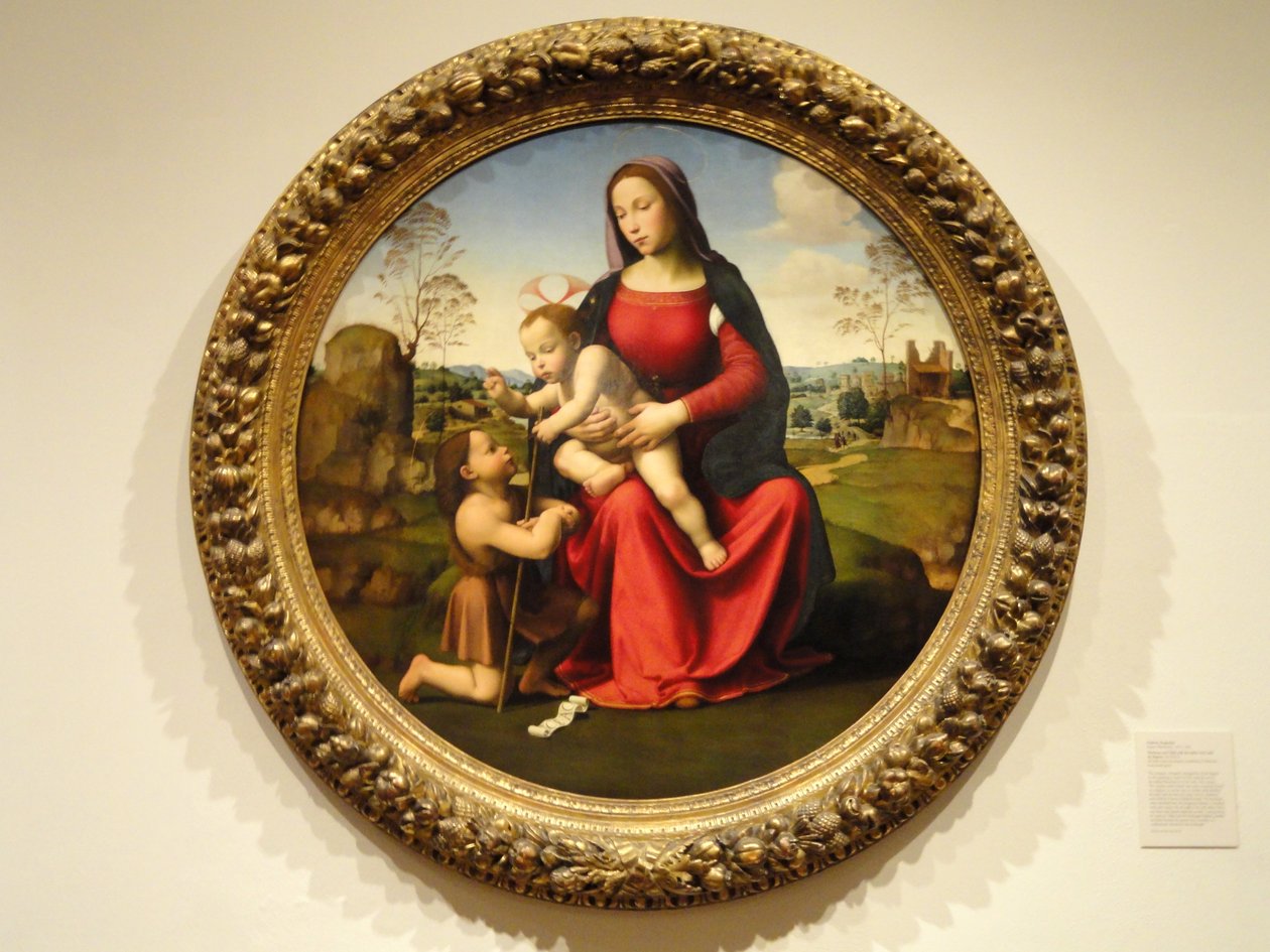 Bebek Aziz Vaftizci Yahya ile Madonna ve Çocuk by Giuliano Bugiardini