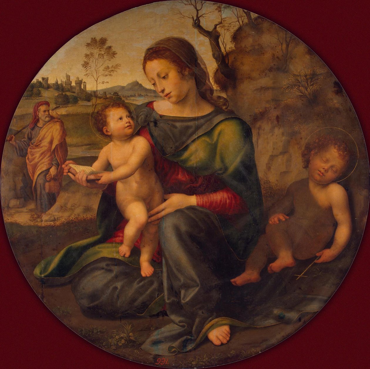 Genç Vaftizci Yahya ile Kutsal Aile, c. 1520 by Giuliano Bugiardini