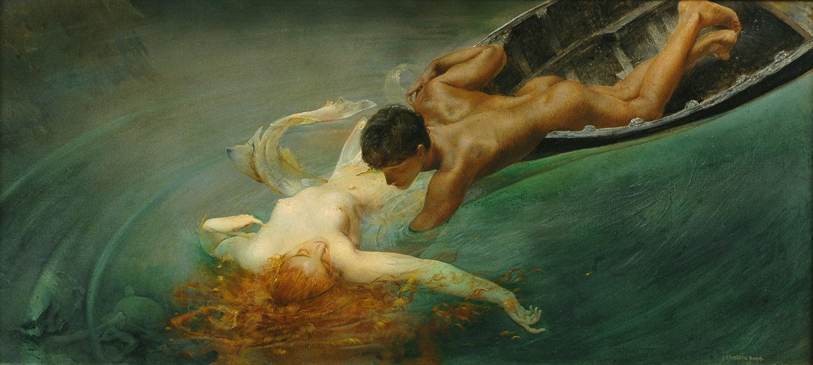  La Sirenan by Giulio Aristide Sartorio