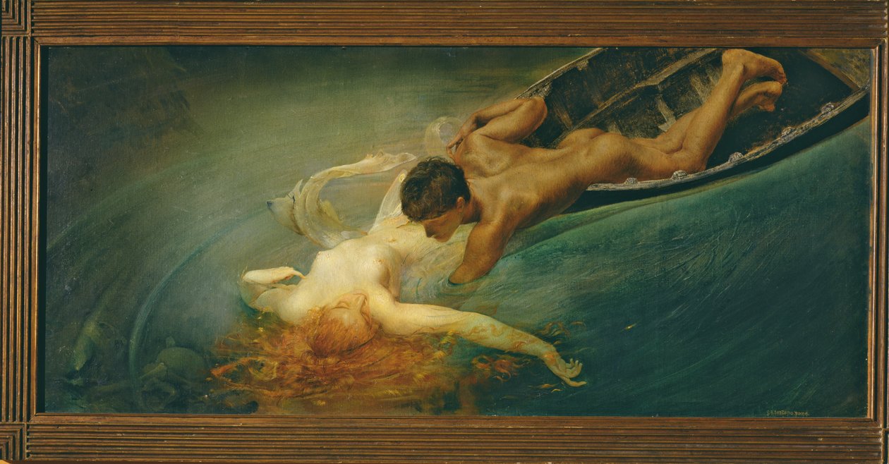 Siren (Yeşil Uçurum) 1893 by Giulio Aristide Sartorio