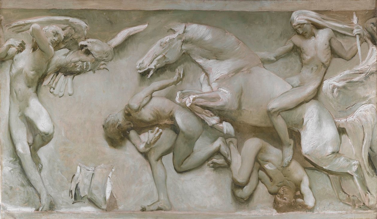 Büyük Keşiflerden, Kasvetli Çağlar Boyunca..., 1906. by Giulio Aristide Sartorio