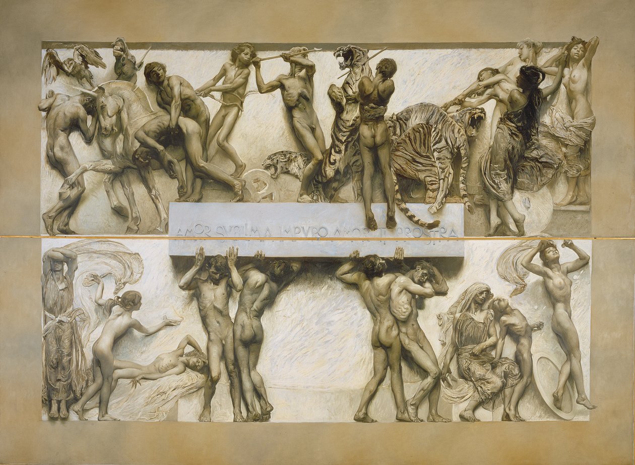 Aşk, İnsan Yaşamının Döngüsünden (ayrıca bkz. 97837-39) by Giulio Aristide Sartorio