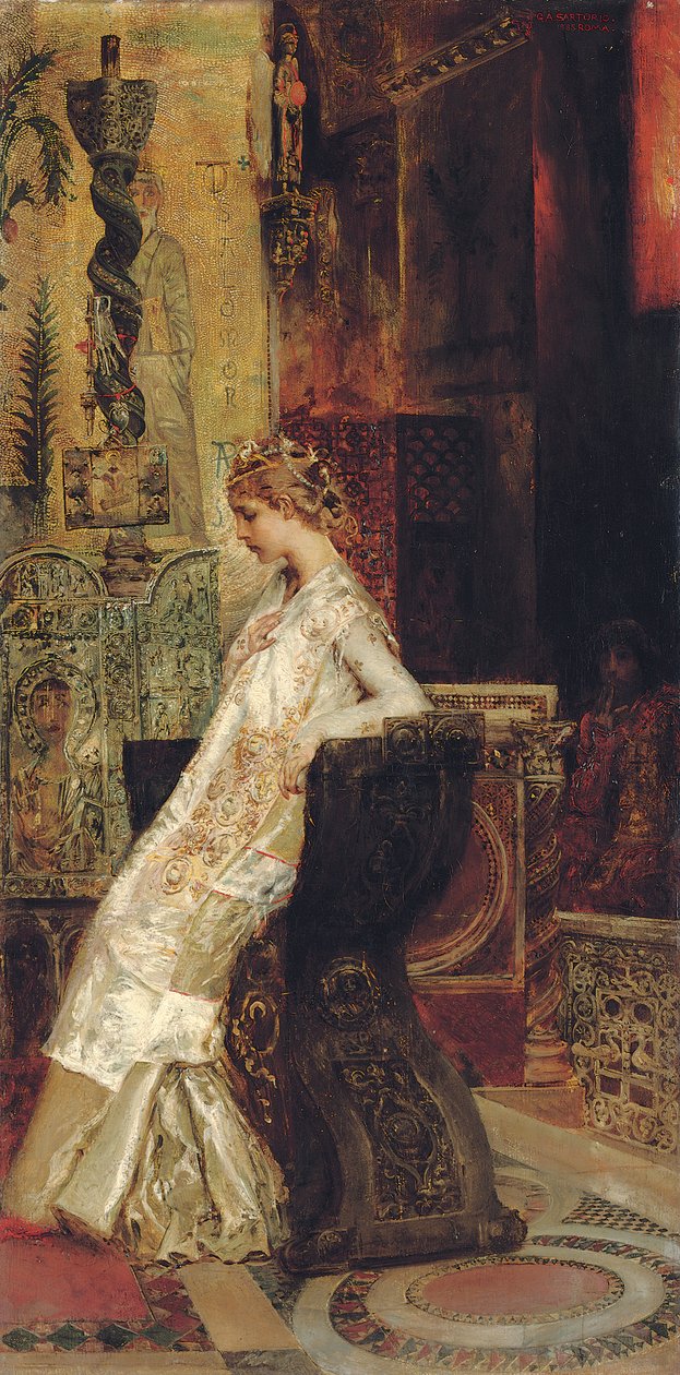 Kutsal aşk by Giulio Aristide Sartorio