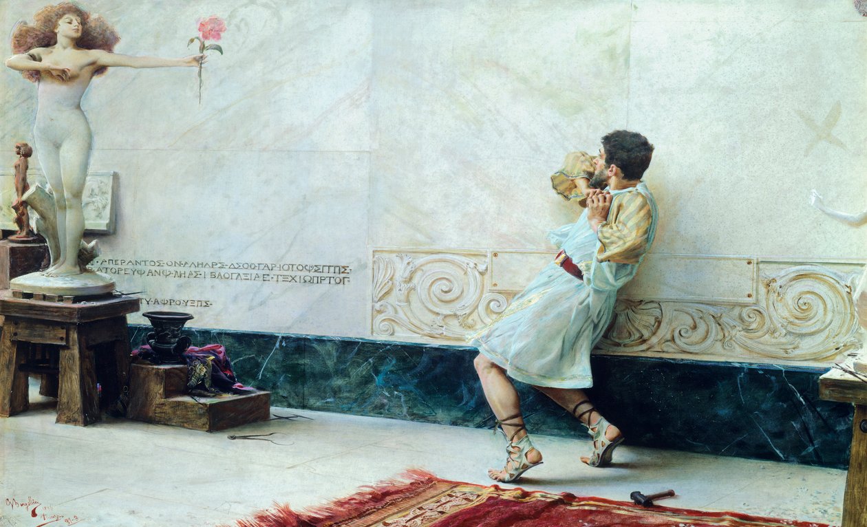 Pygmalion ve Galatea by Giulio Bargellini