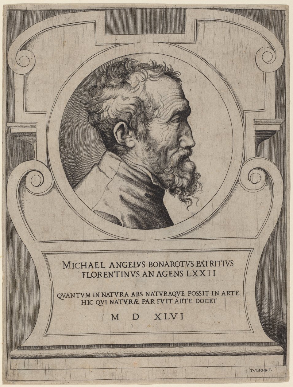 Michelangelo by Giulio Bonasone