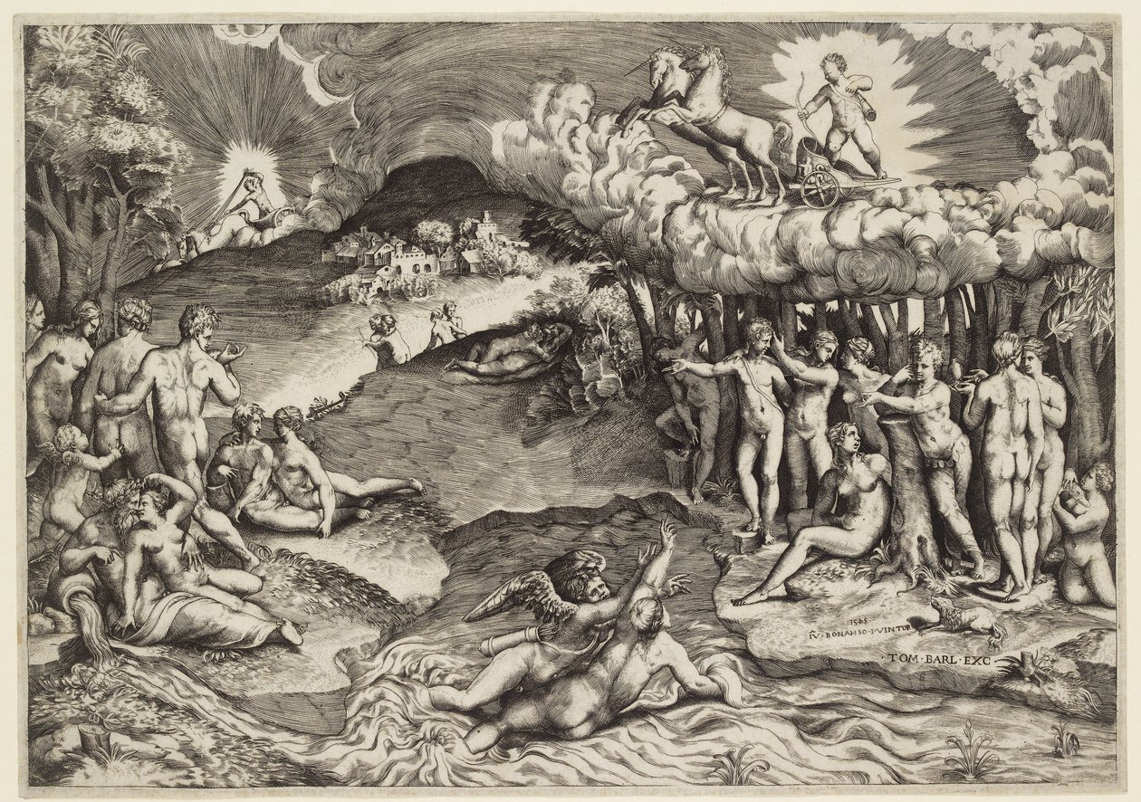 ದಿ ಟ್ರಯಂಫ್ ಆಫ್ ಲವ್, 1545 ಟರ್ಕ್ by Giulio Bonasone
