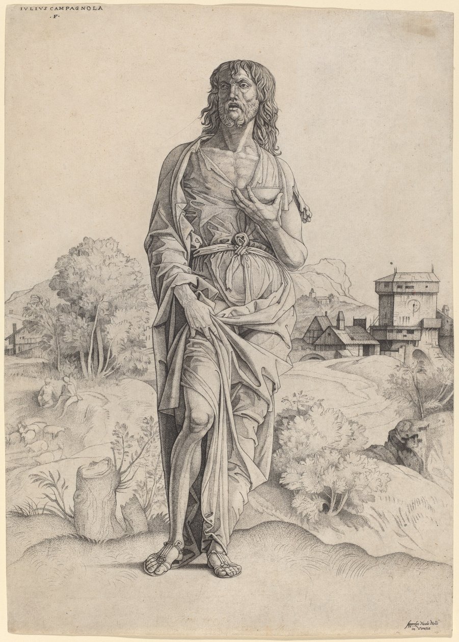 Aziz John the Baptist by Giulio Campagnola