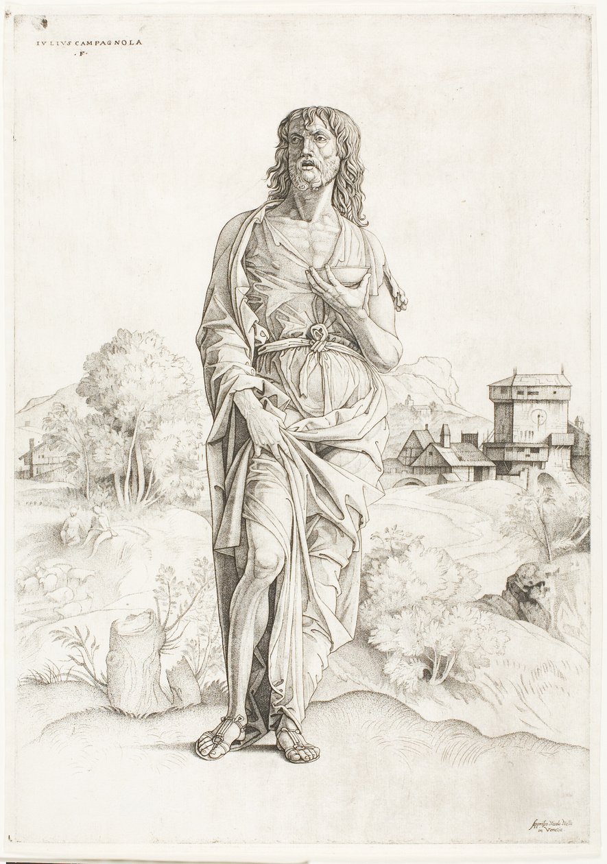 Aziz John the Baptist by Giulio Campagnola
