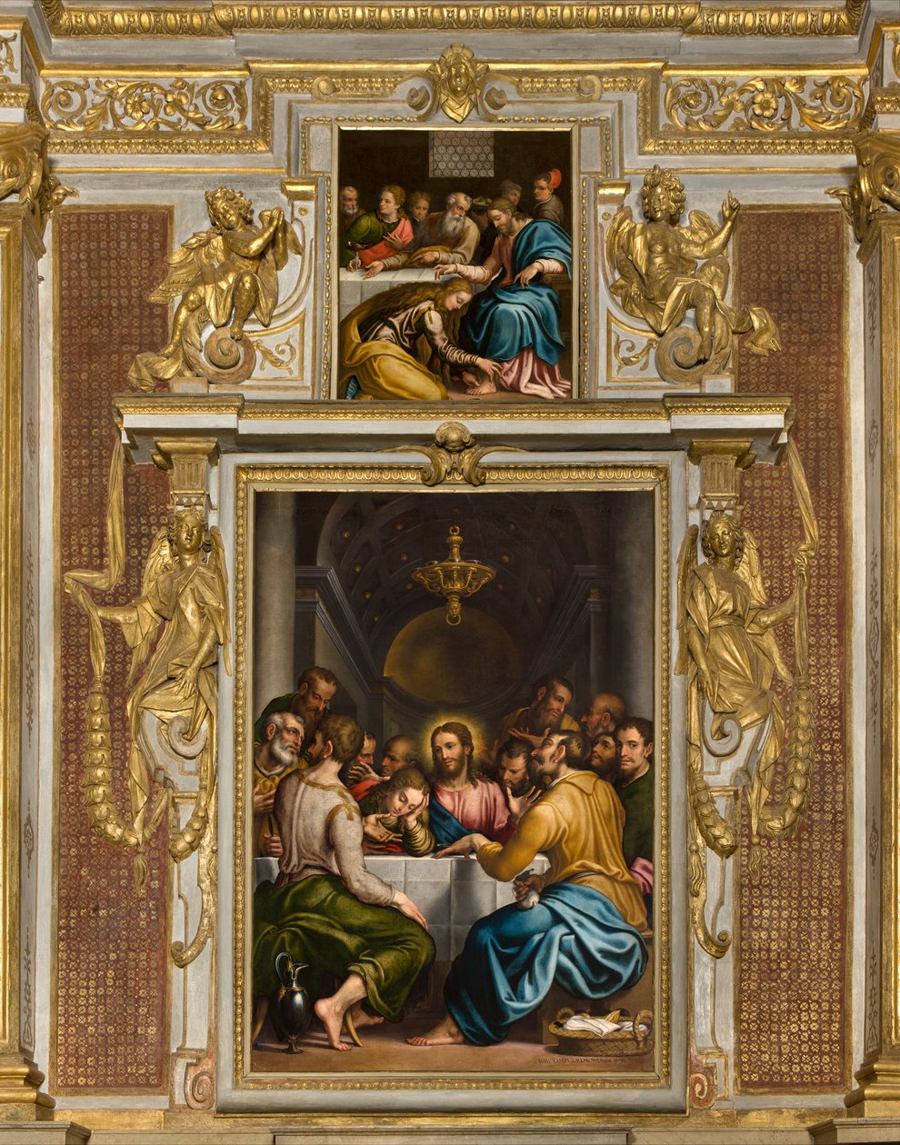 SS Sacramento Şapeli, İkinci açıklık kuzey tarafı, Giulio Campi, Son Akşam Yemeği 1569, Giulio Campi, Simone