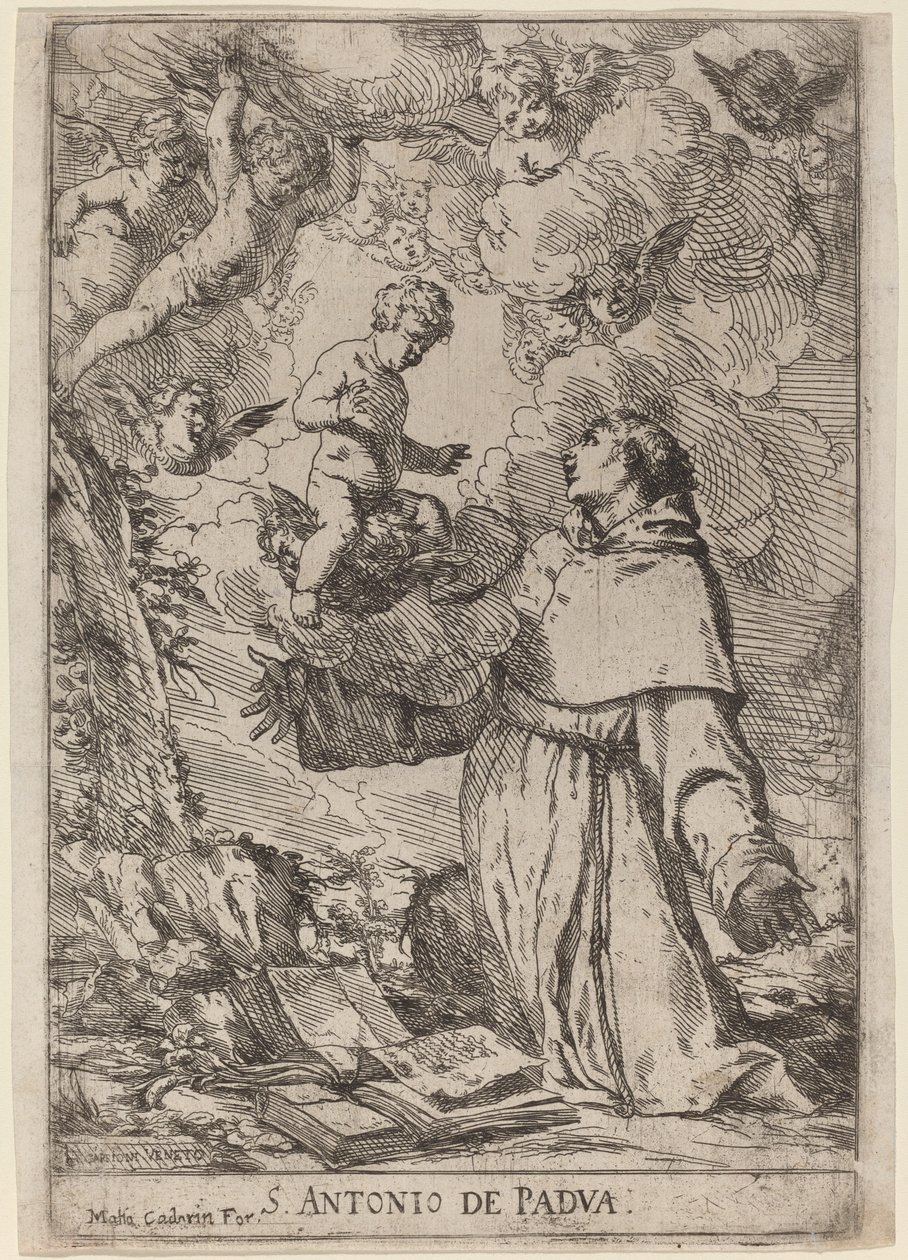 Padua Aziz Anthony by Giulio Carpioni
