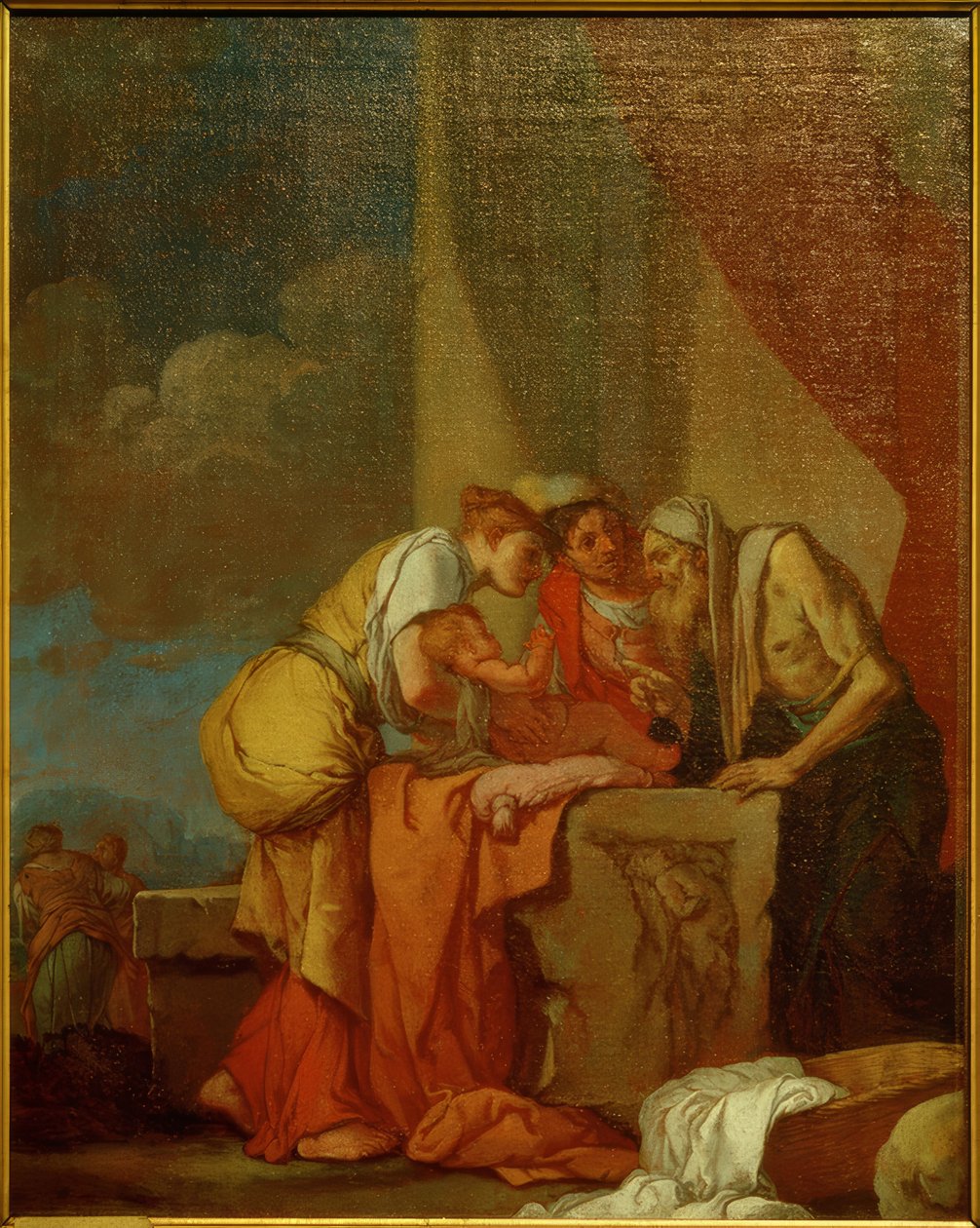 Tiresias weissagt Narziss by Giulio Carpioni