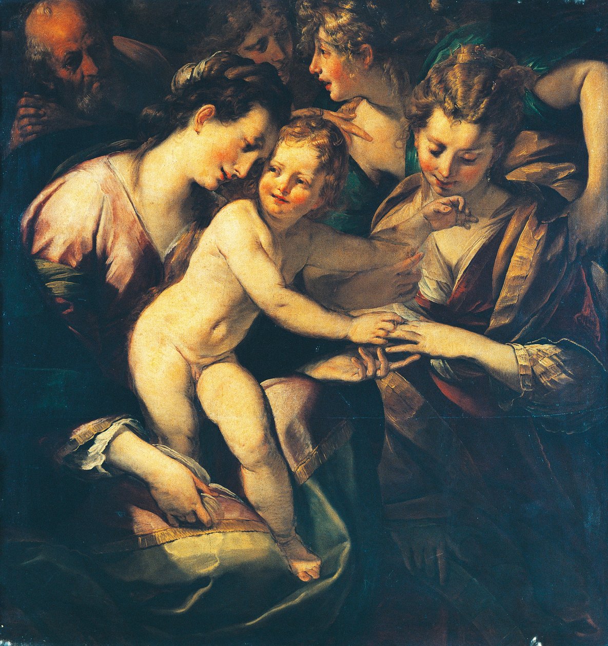 Aziz Catherine'in mistik evliliği by Giulio Cesare Procaccini