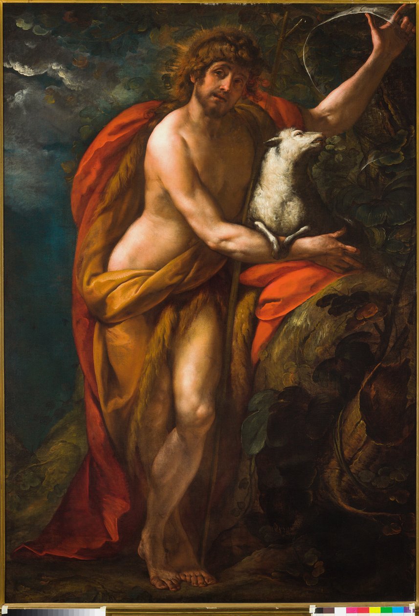 Vaftizci Yahya çölde by Giulio Cesare Procaccini