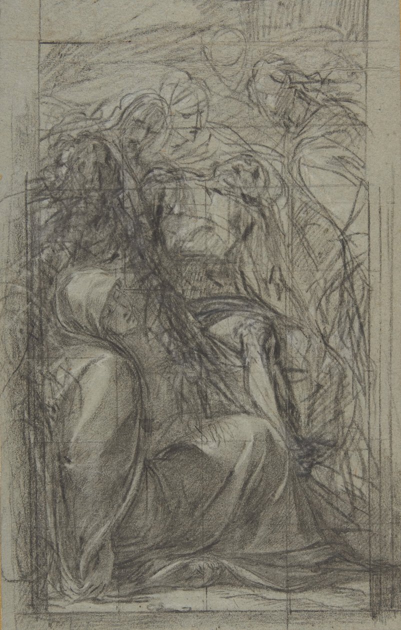 Pietà için Çalışma, 1604. by Giulio Cesare Procaccini