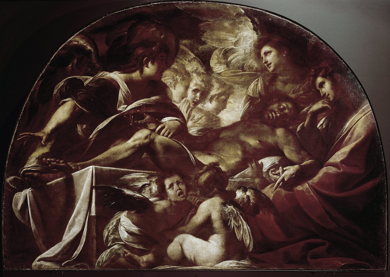 Ölü İsa. (tuval üzerine yağlıboya by Giulio Cesare Procaccini