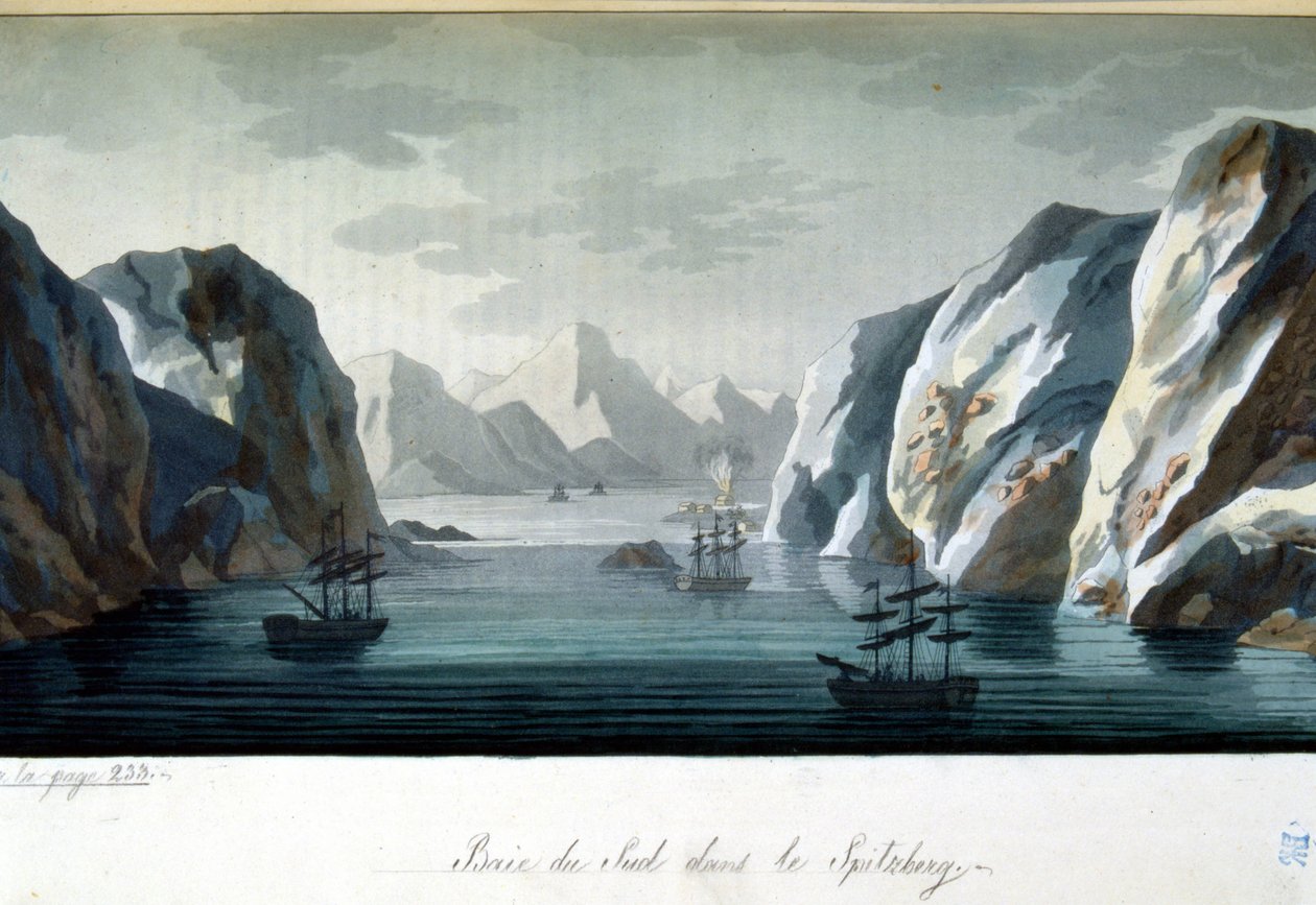 Güney Körfezi Spitzberg, Norveç - Jules Ferrario, ed. Milano by Giulio Ferrario