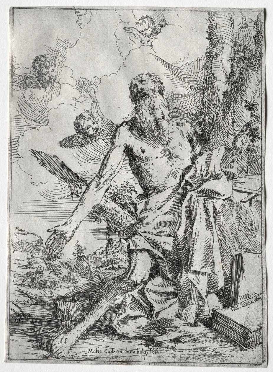 Aziz Jerome. by Giulio I Carpioni