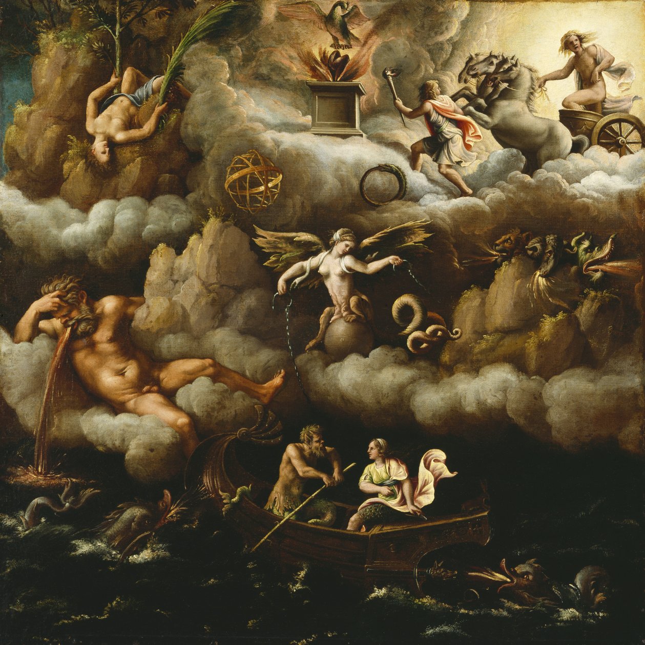 Bir Ölümsüzlük Alegorisi, c.1540 by Giulio Romano