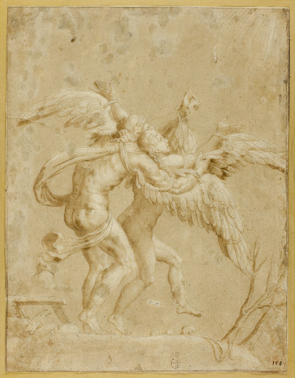 Daedalus ve İkarus by Giulio Romano