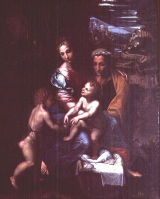 Anne ve Vaftizci Yahya ile Madonna ve Çocuk by Giulio Romano