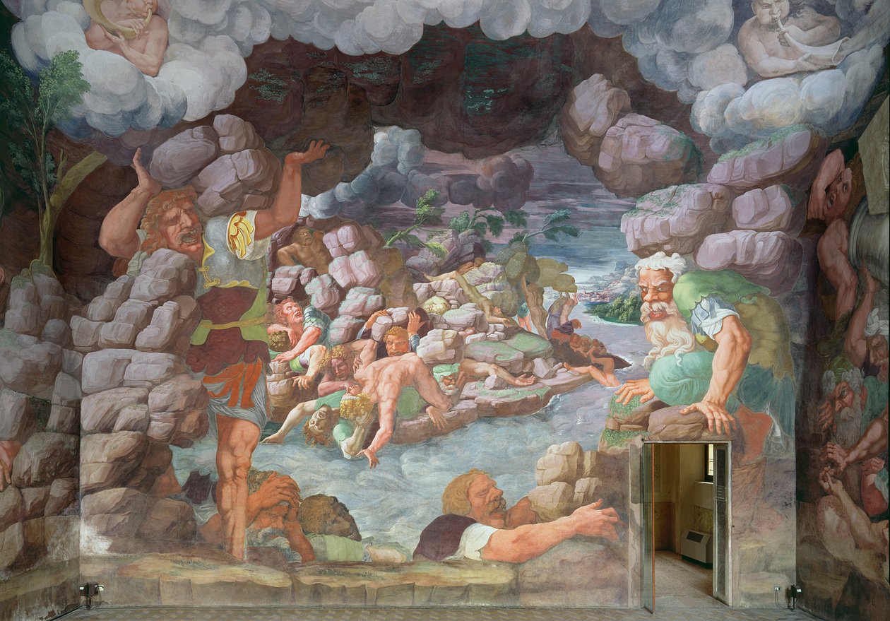 Sala dei Giganti, devlerin Jüpiter yıldırımları tarafından yok edilmesinin detayı, 78482