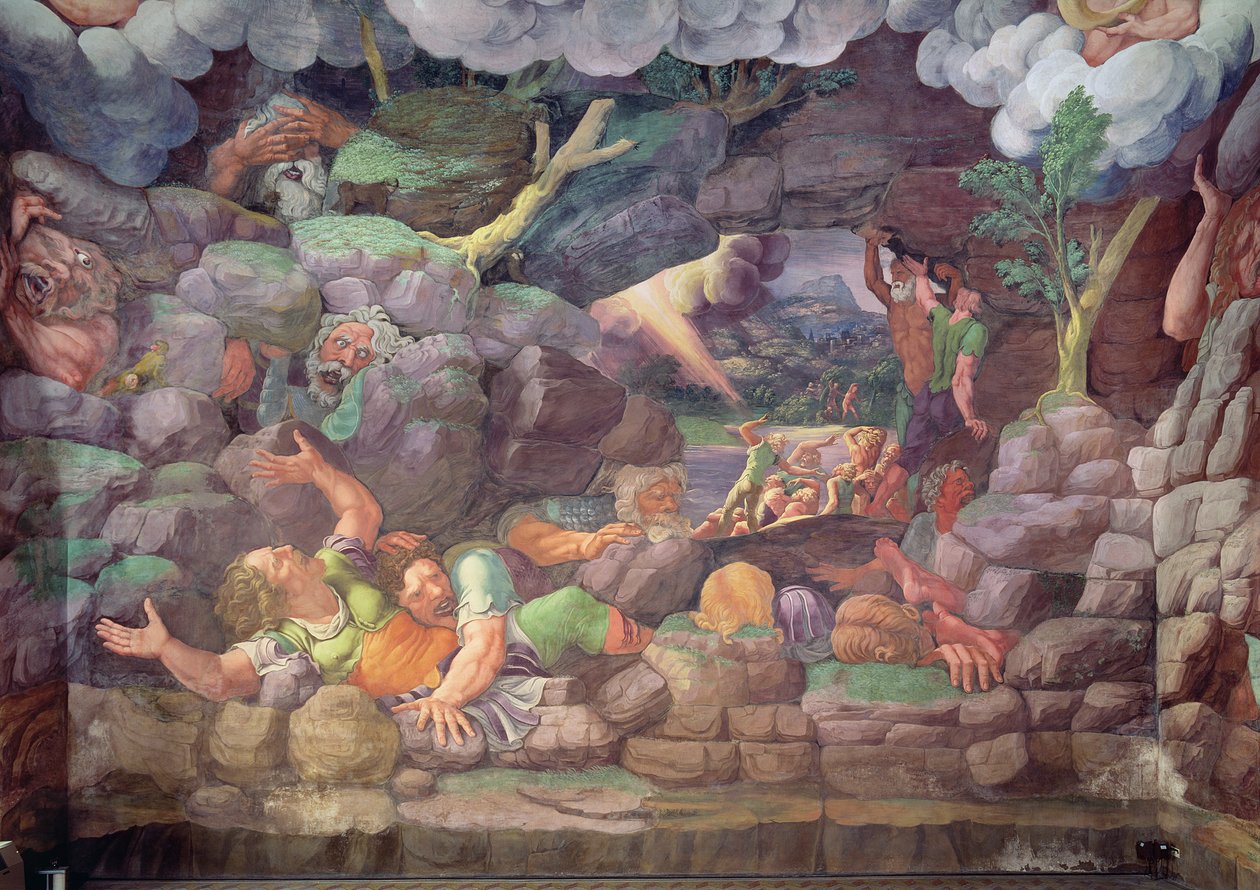 Sala dei Giganti, devlerin Jüpiter yıldırımları tarafından yok edilmesinin detayı, 78482