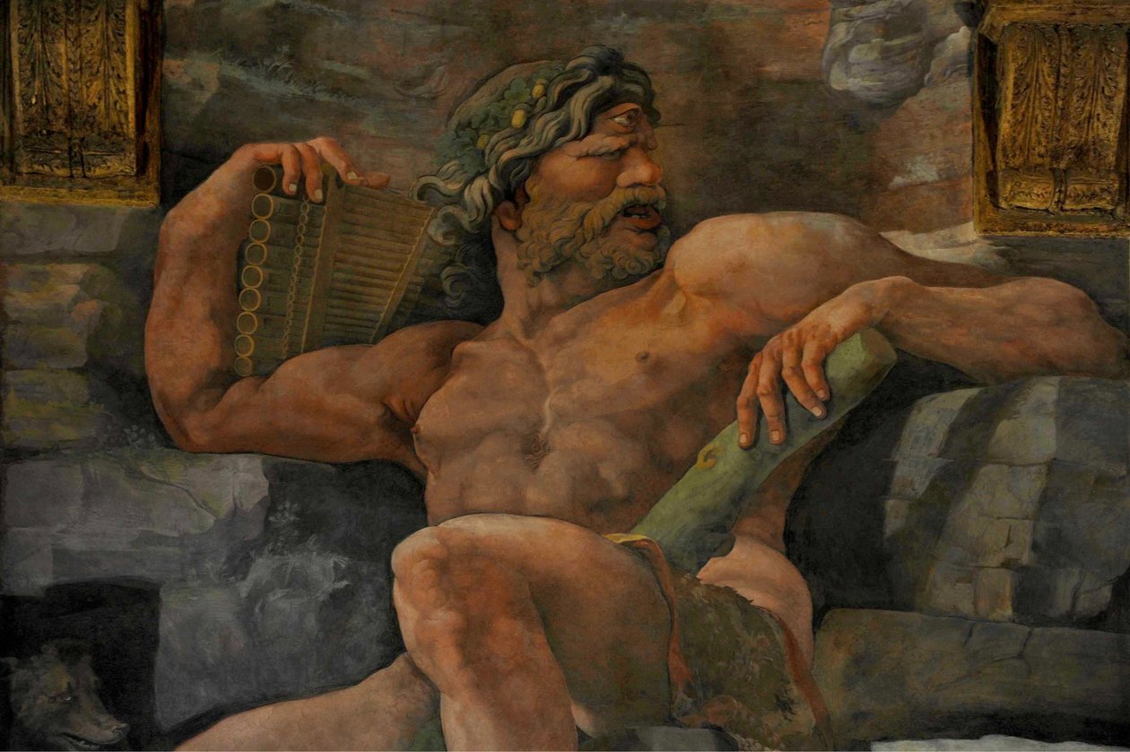 Devlerin Düşüşü Devler Salonu, 1536 by Giulio Romano