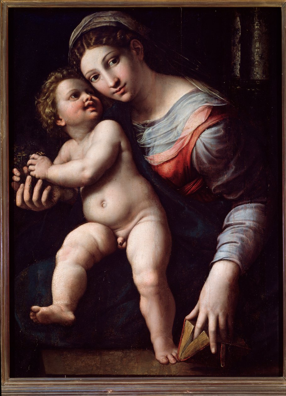 Bakire ve çocuk (Resim by Giulio Romano