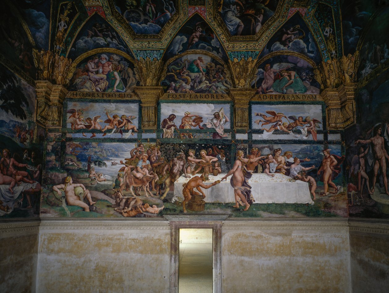 Düğün ziyafeti veya tanrıların Ziyafeti, fresk Giulio Romano (1499-1546), Aşk Tanrısı ve Ruh Odası