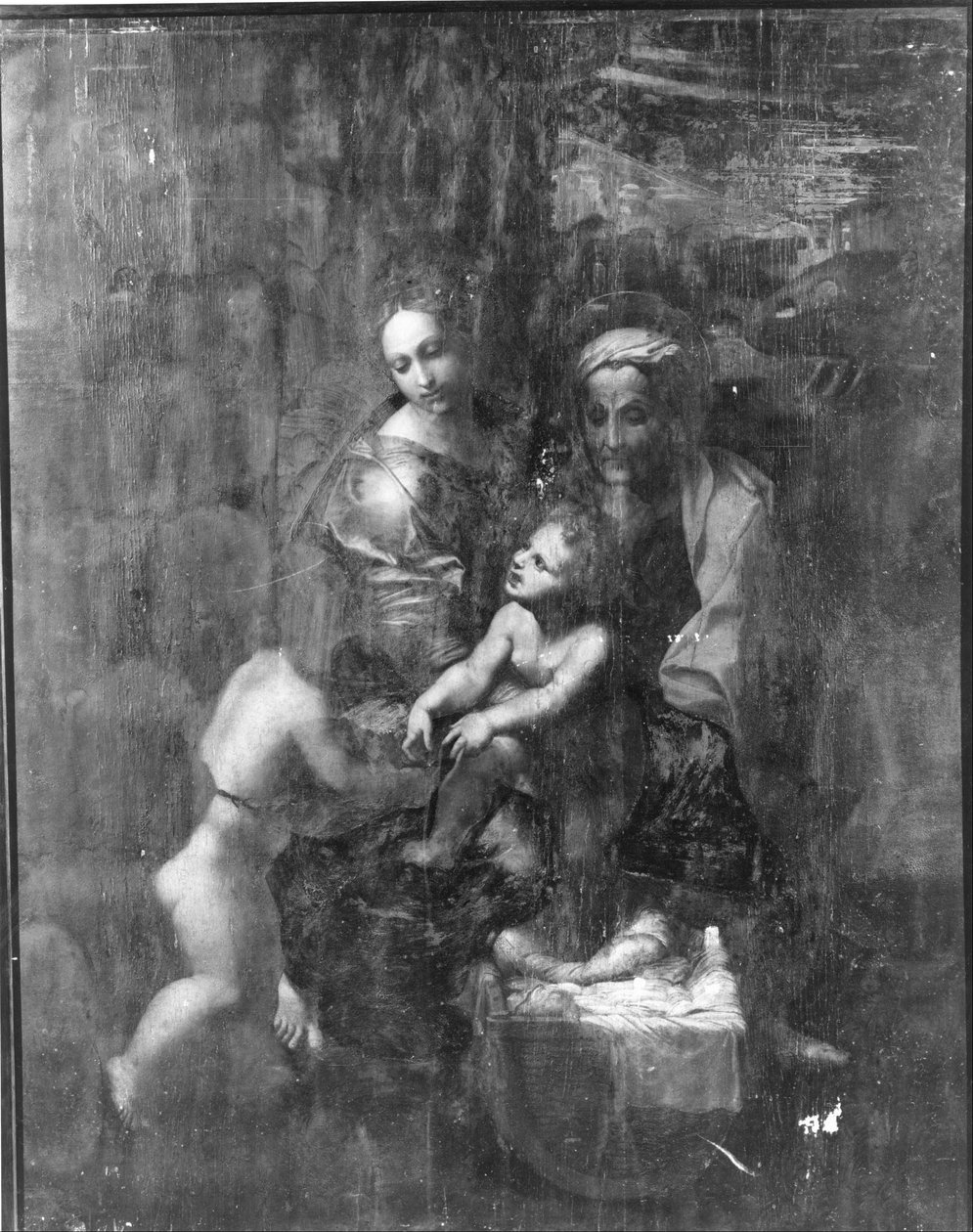 Aziz Elizabeth ve John ile Madonna ve Çocuk by Giulio Romano Raphael