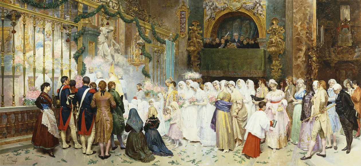 Onay Kitlesi, 1870 by Giulio Rosati