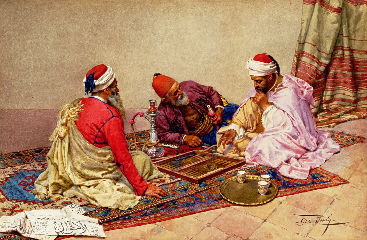 Tavla Oyuncuları by Giulio Rosati