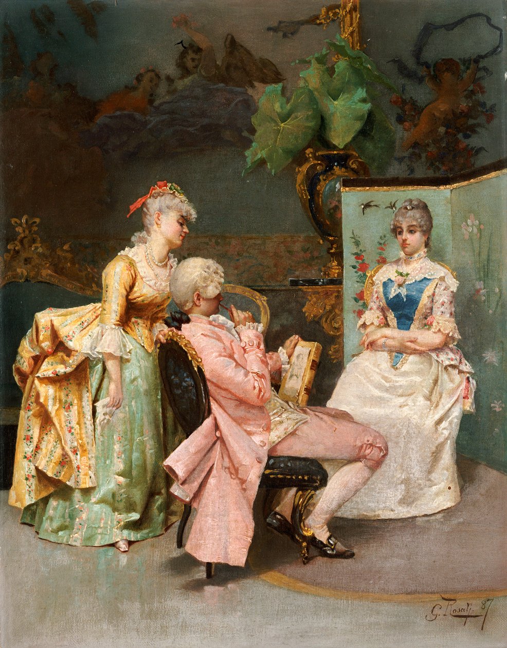 Oturma, 1887 by Giulio Rosati