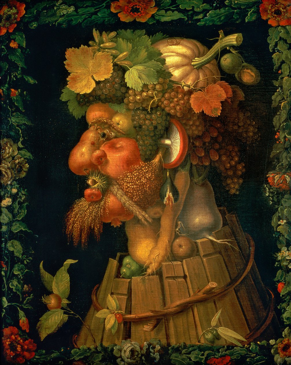 Sonbahar, İmparator Maximilian II (1527-76) 1573 tarafından yaptırılan dört mevsimi tasvir eden bir diziden by Giuseppe Arcimboldo