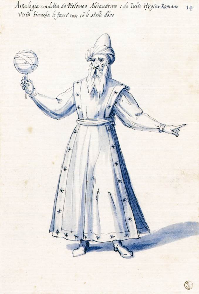 Alegorik figürün kostümü Astroloji by Giuseppe Arcimboldo