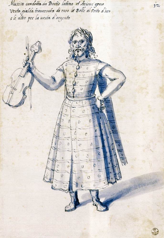 Alegorik figürün kostümü Müzik by Giuseppe Arcimboldo