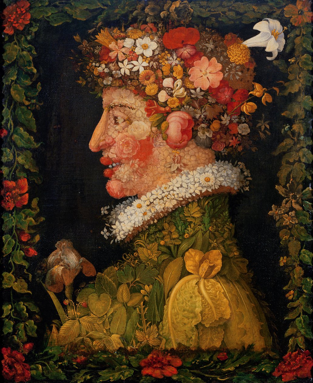 Bahar, dört mevsimi anlatan bir diziden, 1573 by Giuseppe Arcimboldo