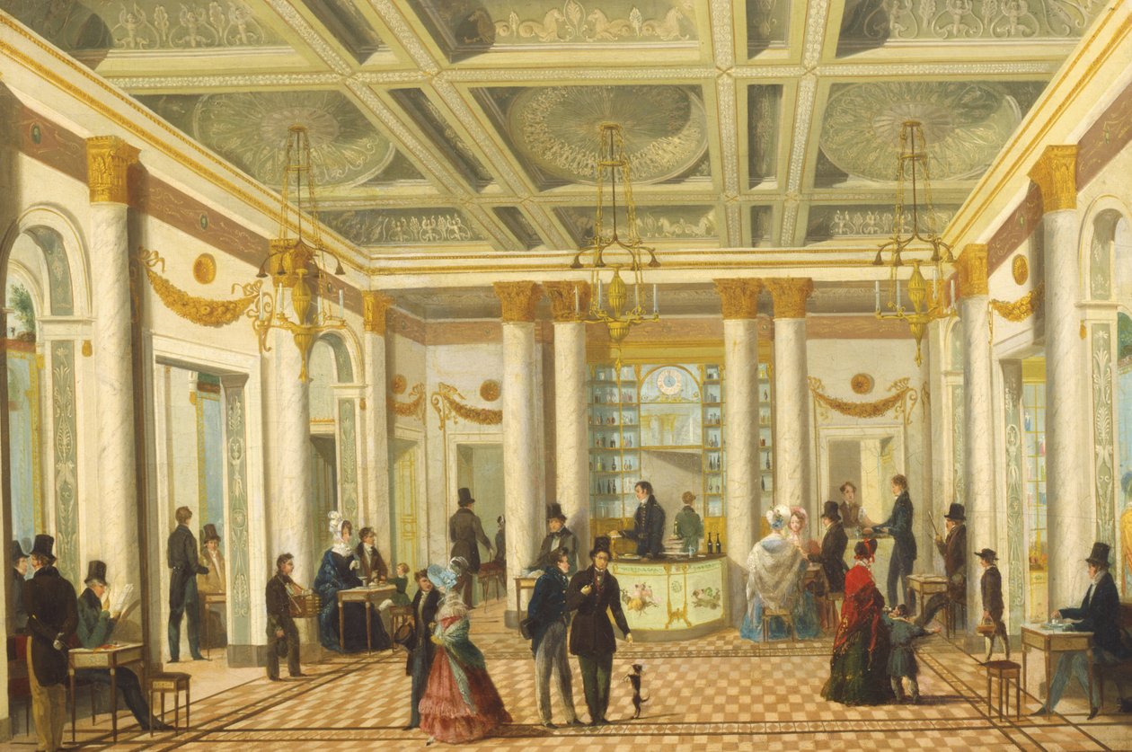 Caffè dei Servi, Milano by Giuseppe Bernardino Bison