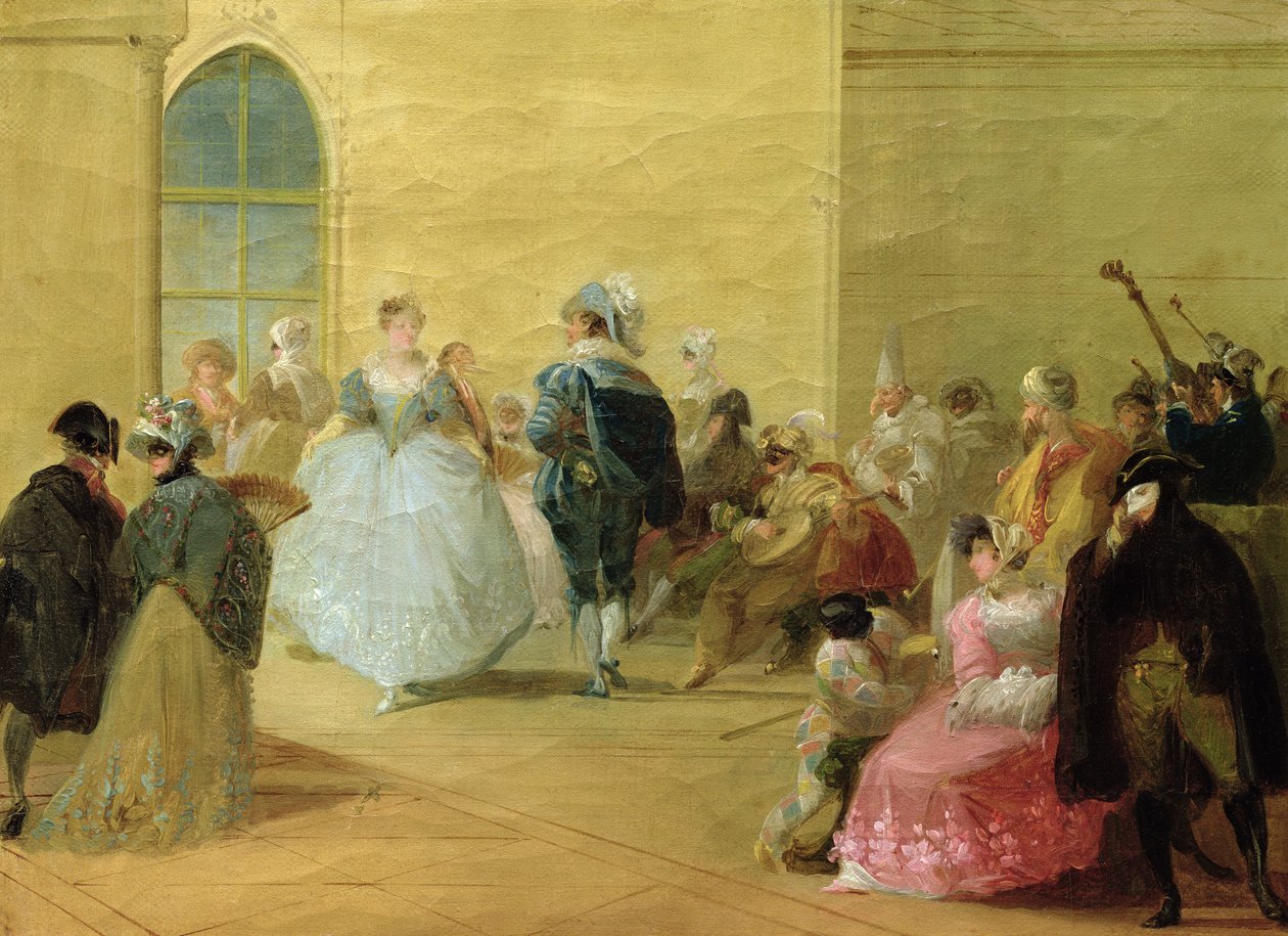 maskeli balo by Giuseppe Bernardino Bison