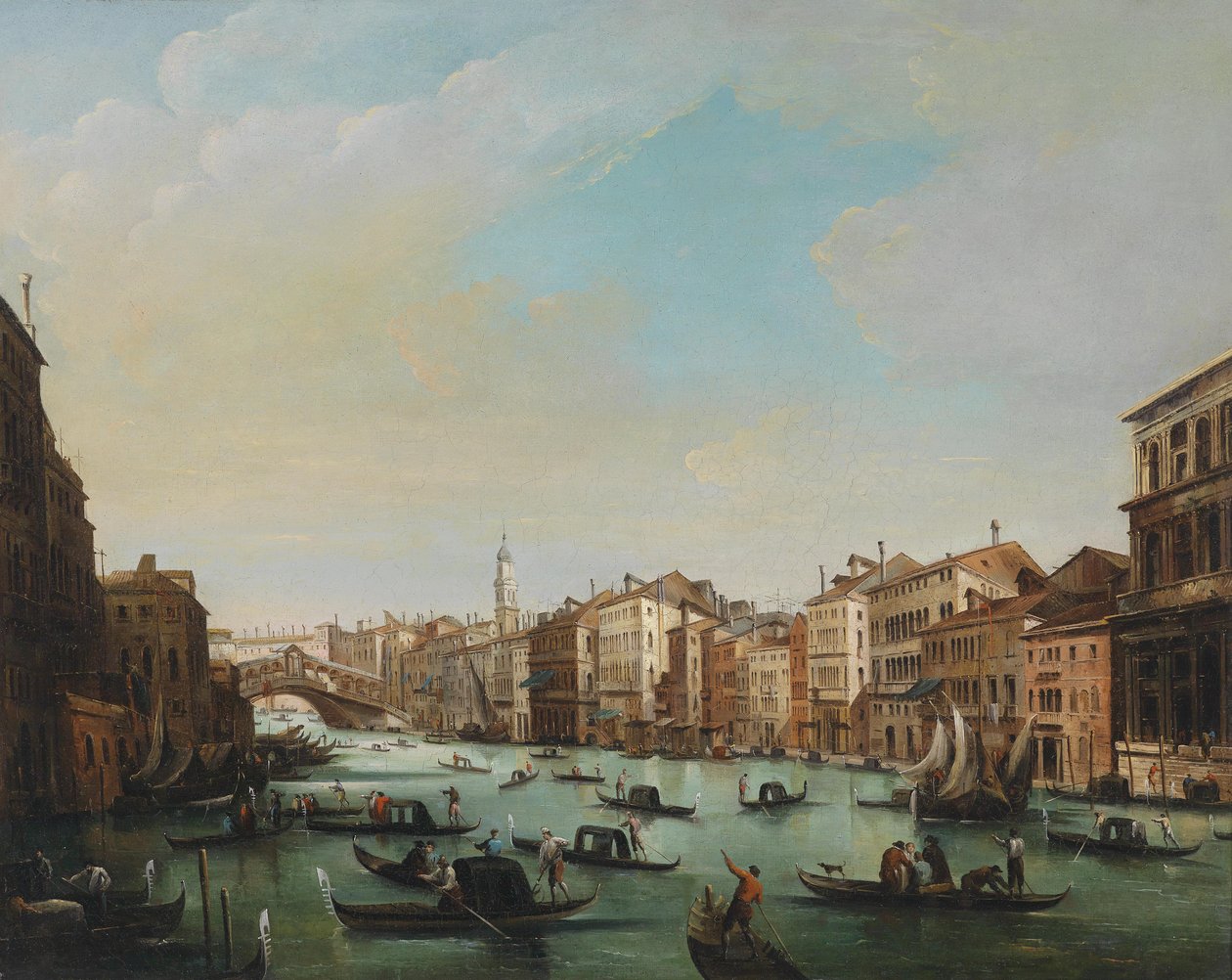 Venedik, Rialto Köprüsü ile Büyük Kanal