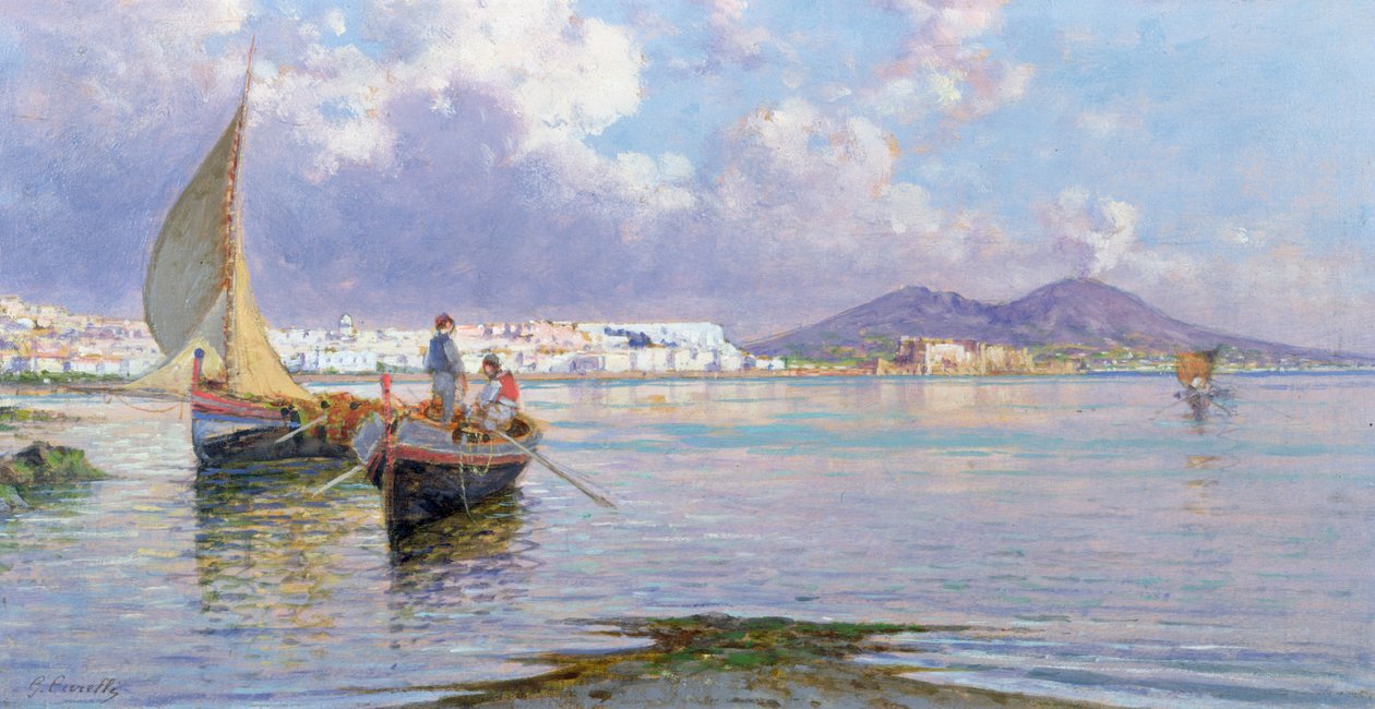 Napoli, Mergellina'dan by Giuseppe Carelli